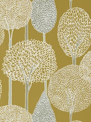 Harlequin Ochre/Taupe Silhouette Idyllic 10M Wallpaper - Image 1 of 1