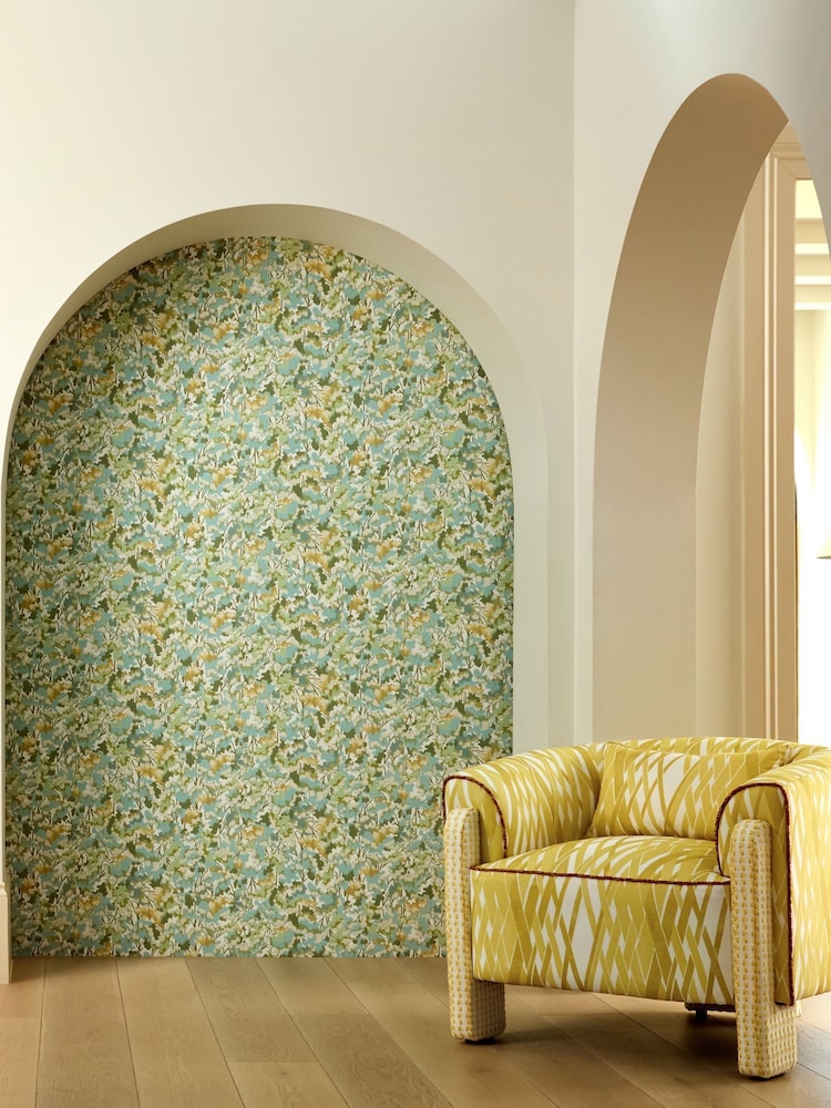 Harlequin Midnight/Positano/Cornflower Tree Tops Idyllic 10M Wallpaper - Image 2 of 2