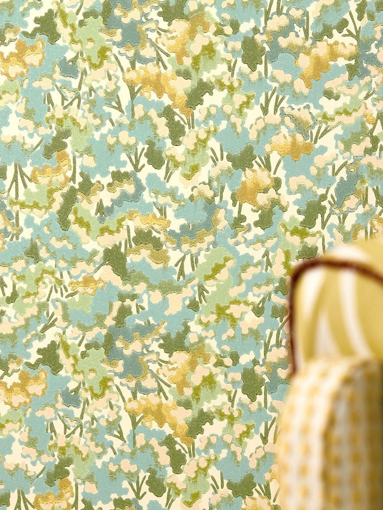 Harlequin Honey/Clover/Sky Tree Tops Idyllic 10M Wallpaper - Image 2 of 2 Harlequin Honey/Clover/Sky Tree Tops Idyllic 10M Wallpaper - Image 2 of 2