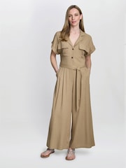 Gina Bacconi Carmela Brown Jumpsuit - Imagen 1 de 6