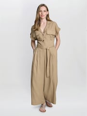 Gina Bacconi Carmela Brown Jumpsuit - Imagen 4 de 6