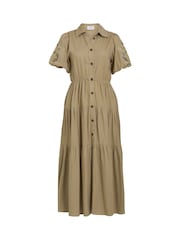 Gina Bacconi Blue Carey Puff Sleeve Dress - Image 6 of 6