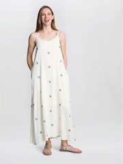 Buffy Embroidered Shell Print Dress - Image 2 of 5