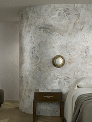 Clarke & Clarke Marble Banner Lavatus Expressions Performance 10M Wallpaper - Image 1 of 2