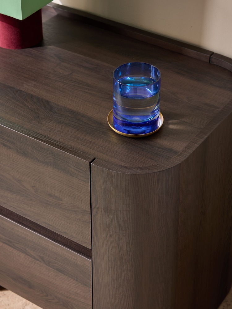 MADE.COM Dark Brown Kain Bedside Table - Image 2 of 3