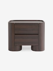 MADE.COM Dark Wood Effect Kain Bedside Table - Image 5 of 5