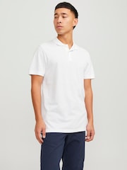 JACK & JONES Blue 100% Cotton Polo Shirts 3 Pack - Image 3 of 8