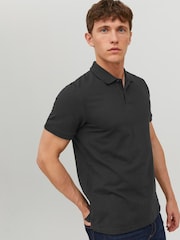 JACK & JONES Blue 100% Cotton Polo Shirts 3 Pack - Image 5 of 8
