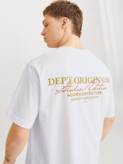 JACK & JONES White Short Sleeve Crew Neck 100% Cotton T-Shirt - Image 1 of 5