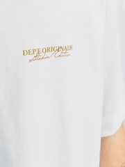 JACK & JONES White Short Sleeve Crew Neck 100% Cotton T-Shirt - Image 4 of 5