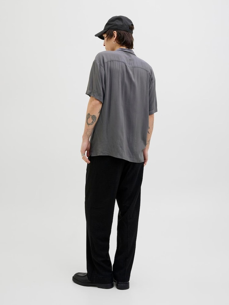 JACK & JONES Grey Short Sleeve Resort Shirt - Image 2 of 5