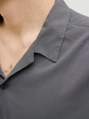 JACK & JONES Grey Short Sleeve Resort Shirt - Image 4 of 5