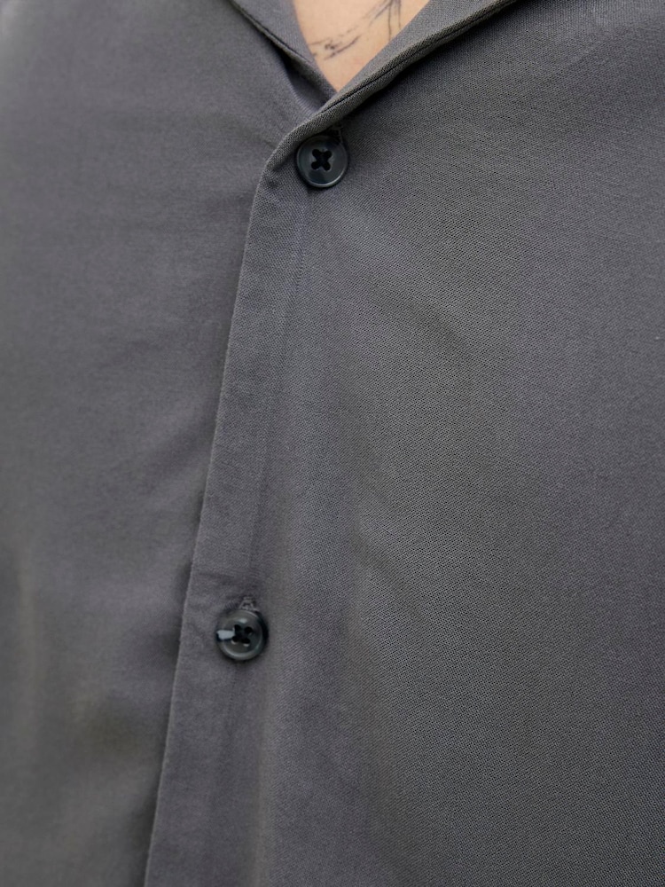 JACK & JONES Grey Short Sleeve Resort Shirt - Image 5 of 5