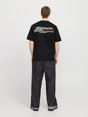 JACK & JONES Black Short Sleeve Crew Neck 100% Cotton T-Shirt - Image 3 of 5