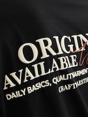 JACK & JONES Black Short Sleeve Crew Neck 100% Cotton T-Shirt - Image 4 of 5