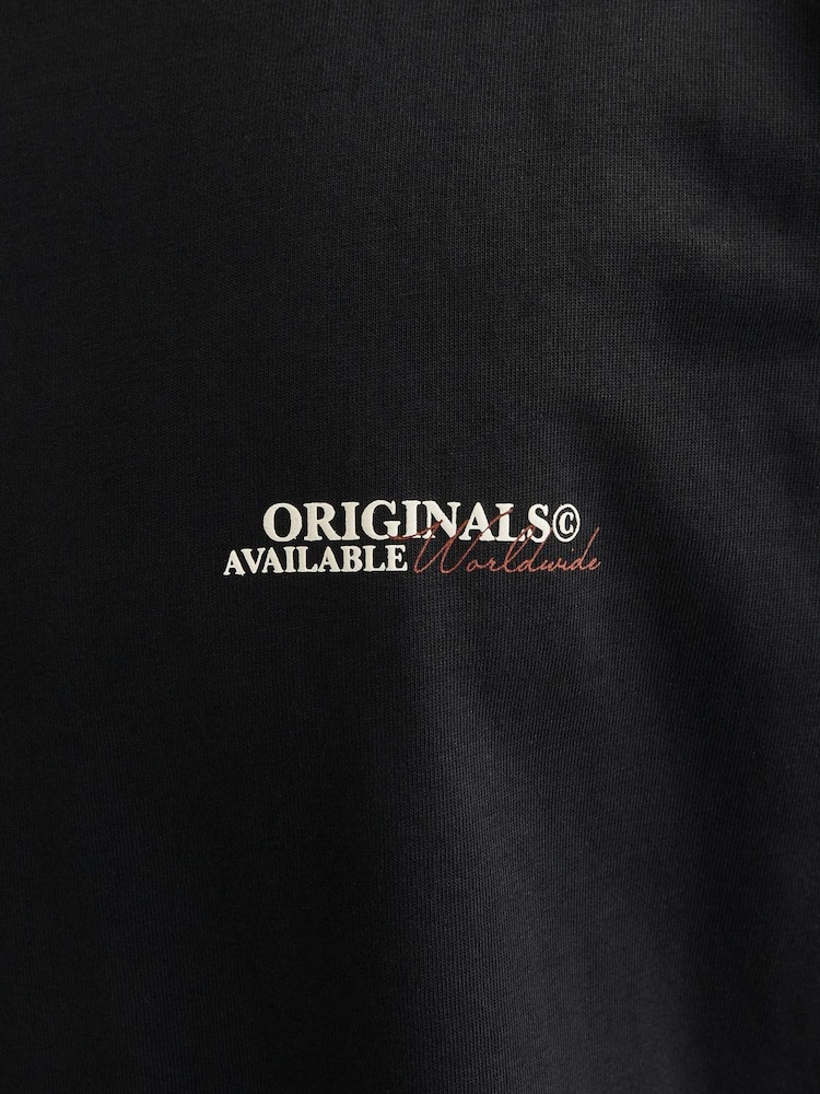 JACK & JONES Black Short Sleeve Crew Neck 100% Cotton T-Shirt - Image 5 of 5