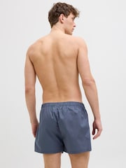 JACK & JONES Light Blue 100% Cotton Boxers 3 Pack - Image 3 of 7