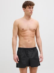 JACK & JONES Light Blue 100% Cotton Boxers 3 Pack - Image 4 of 7