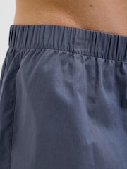 JACK & JONES Light Blue 100% Cotton Boxers 3 Pack - Image 5 of 7