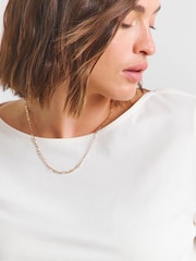 Simply Be White/ Red/ Khaki 3 Pack Slash Neck T-Shirts - Image 4 of 4