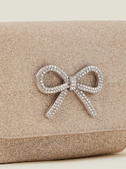 Angels By Accessorize Gold Girls Bling Bow Mini Bag - Image 2 of 2