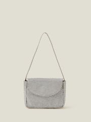 Angels By Accessorize Grey Girls Gem Sparkle Mini Bag - Image 1 of 2