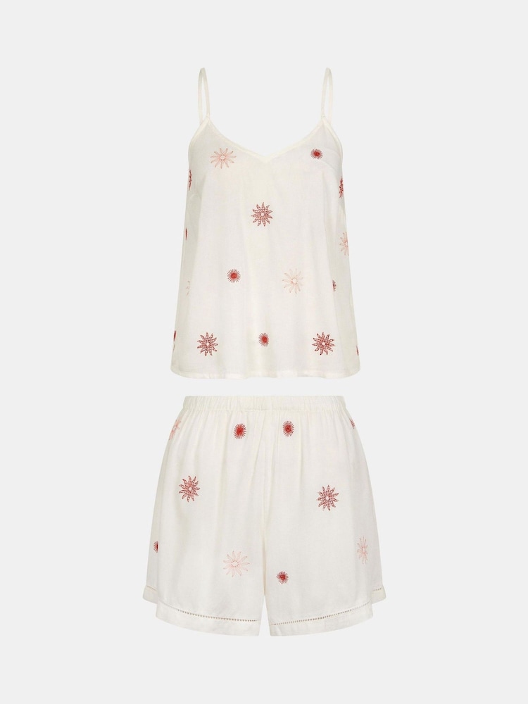 Accessorize Sun Embroidered Short Pyjamas Set - صورة 4 من 4