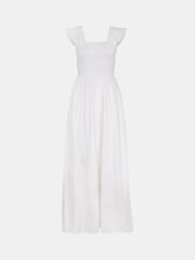 Accessorize White Sleeveless Smocked Broderie Sun Dress - Image 4 of 4