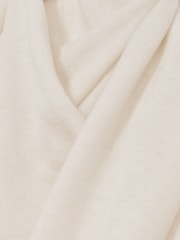 Reiss Cream Alexis Wool Scarf-Tie Draped Jumper - Image 5 of 5