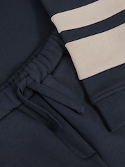 Reiss Navy Cara Cotton-Blend Joggers and Hoodie Set - Image 4 of 4