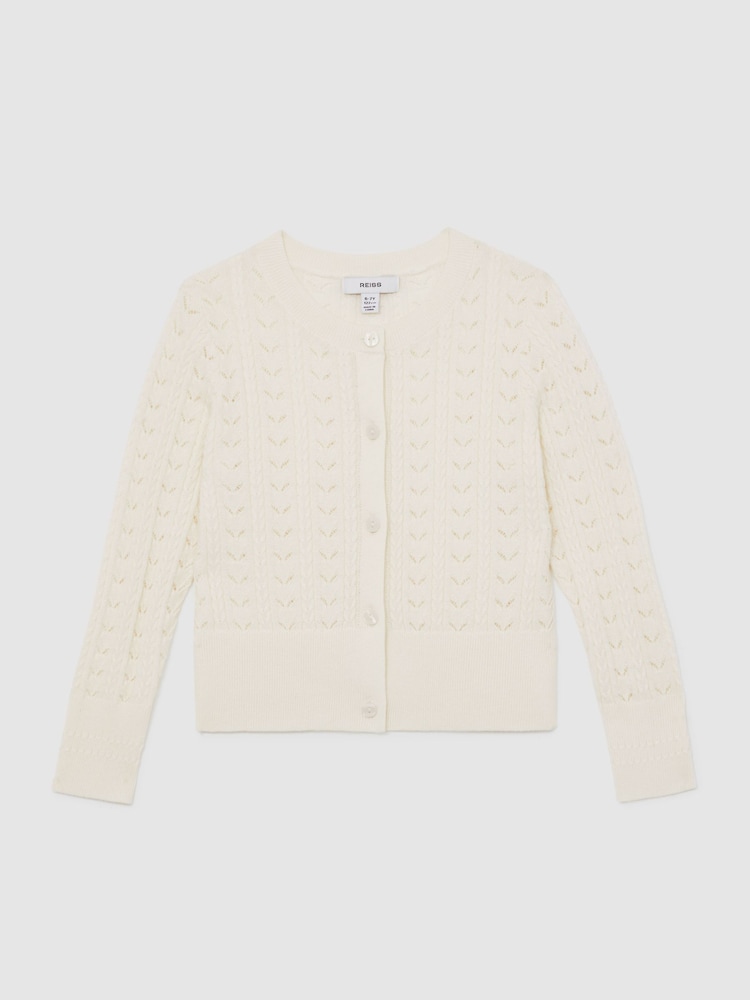 Reiss Ivory Flo Cardigan - Image 1 of 4