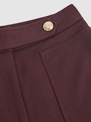 Reiss Burgundy Lily Petite Trousers - Image 6 of 7