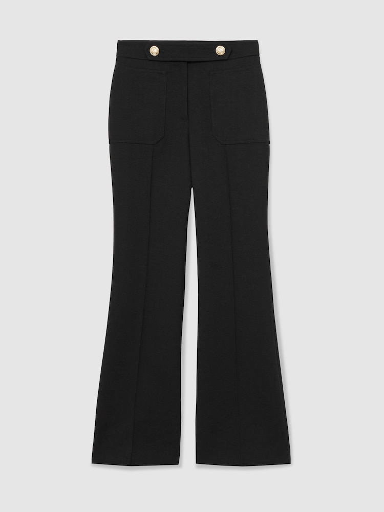 Reiss Black Lily Petite Trousers - Image 2 of 7 Reiss Black Lily Petite Trousers - Image 2 of 7