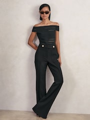 Reiss Black Lily Petite Trousers - Image 3 of 7