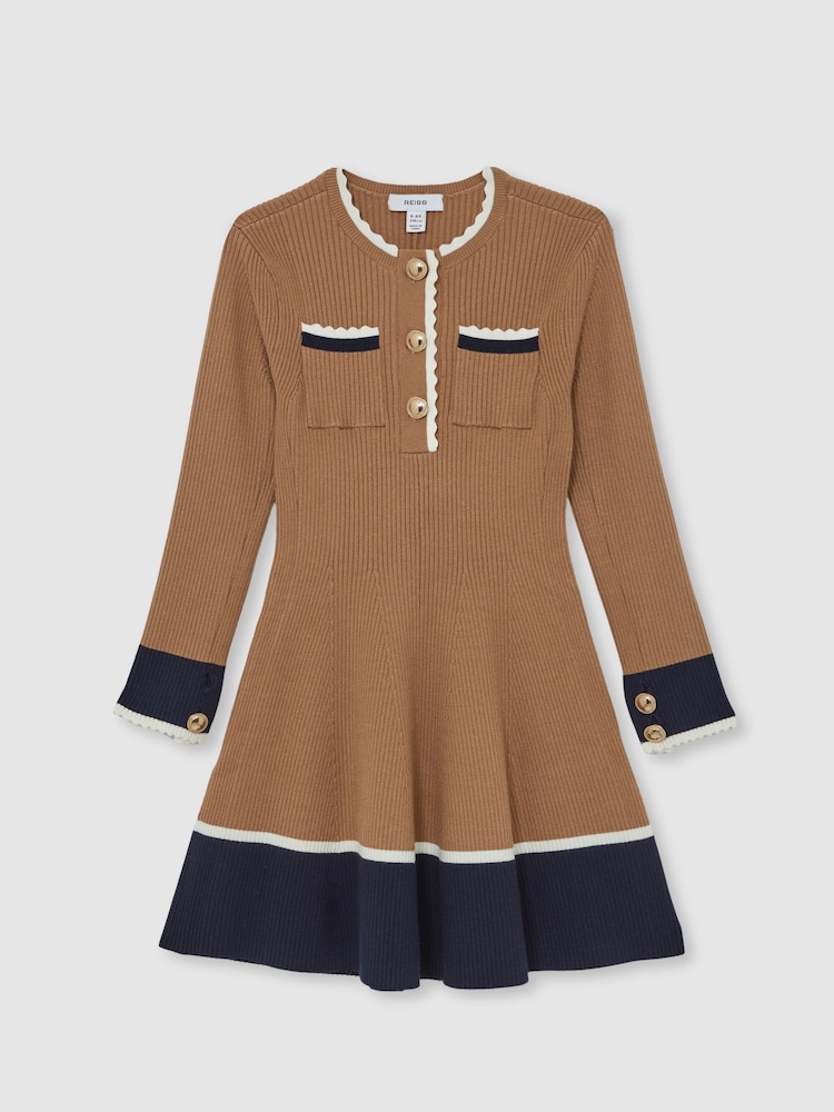 Reiss Camel Willa Dress - Image 1 of 4