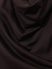 Reiss Plum Purple Darla Cotton Blend Cowl Neck Sleeveless Top - Image 5 of 5
