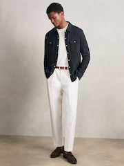 Reiss Navy Ledger Shirt - Image 3 of 6