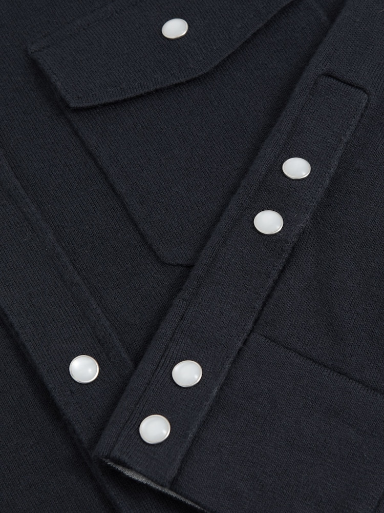 Reiss Navy Ledger Shirt - Image 6 of 6 Reiss Navy Ledger Shirt - Image 6 of 6