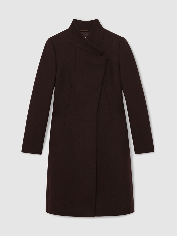 Reiss Chocolate Brown Max Coat - Image 2 of 6 Reiss Chocolate Brown Max Coat - Image 2 of 6