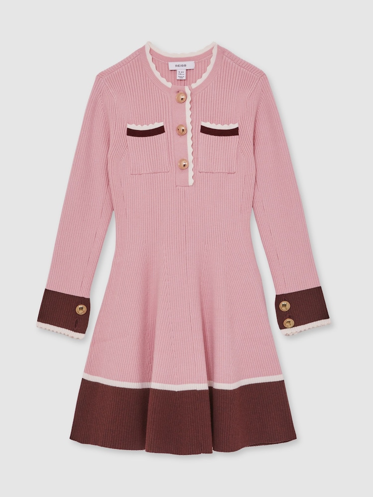 Reiss Pink Willa Dress - Image 1 of 5 Reiss Pink Willa Dress - Image 1 of 5