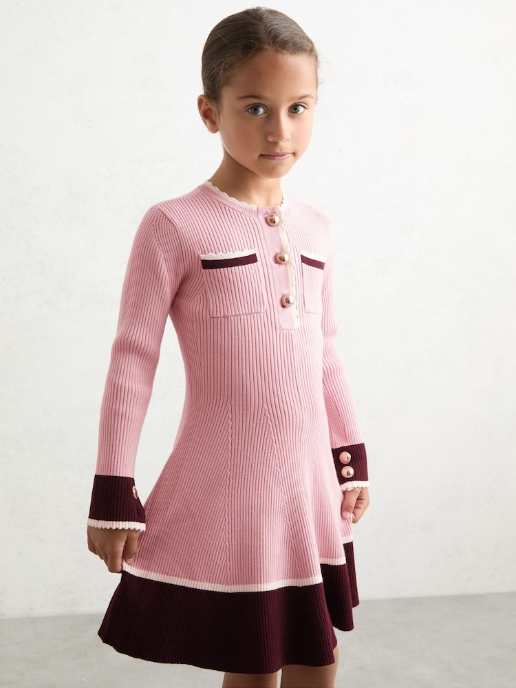 Reiss Pink Willa Dress - Image 2 of 5 Reiss Pink Willa Dress - Image 2 of 5