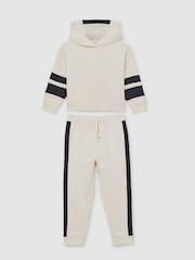 Reiss Ecru Cara Cotton-Blend Joggers and Hoodie Set - Image 2 of 5