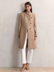 Reiss Camel Max Petite Coat - Image 8 of 9