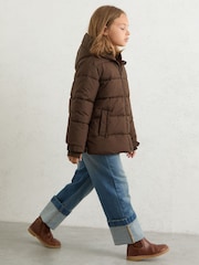 Reiss Chocolate Lumi Coat - Image 3 of 4