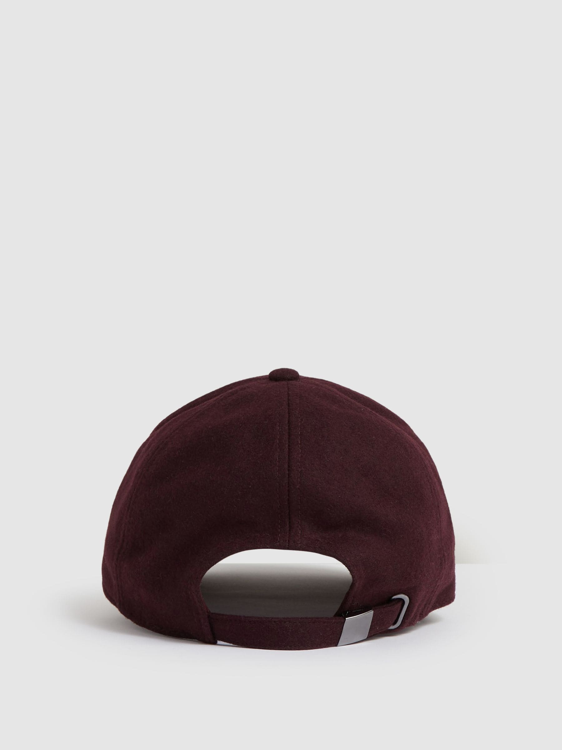 Buy Reiss Burgundy Fiona Wool-Blend Flannel Baseball Cap from Next USA