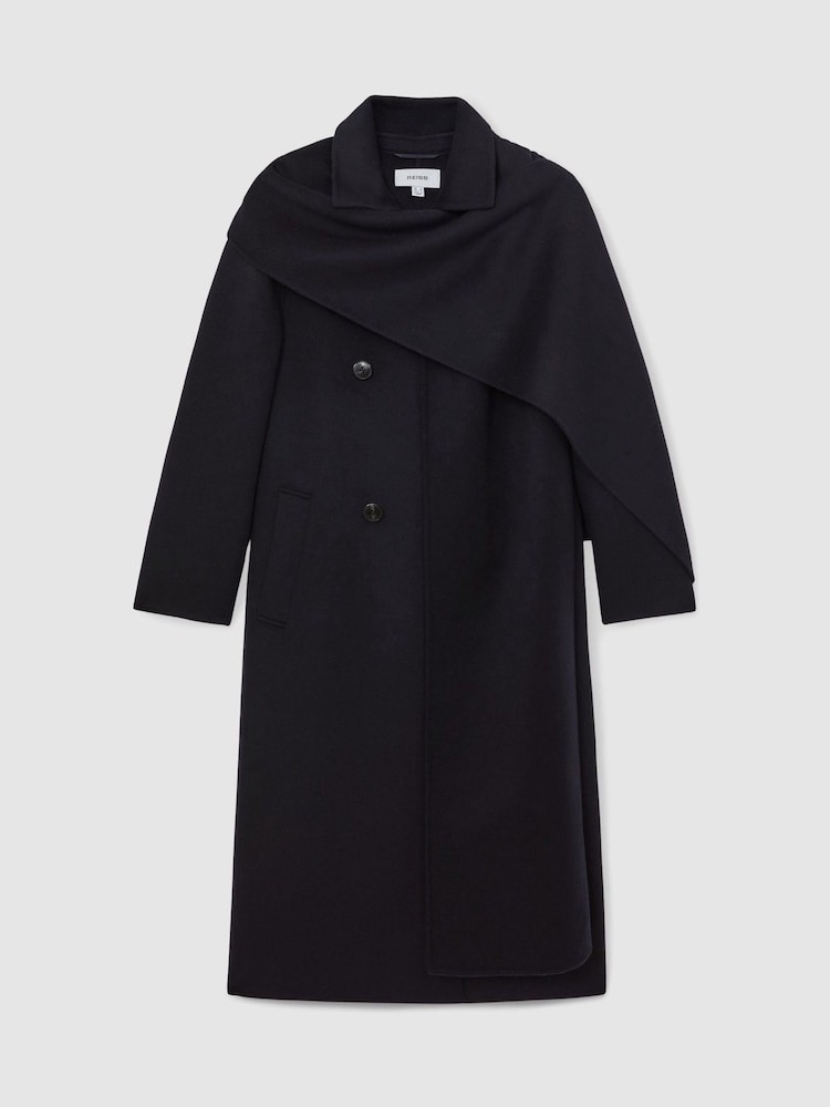 Reiss Navy Indira Coat - Image 2 of 6 Reiss Navy Indira Coat - Image 2 of 6