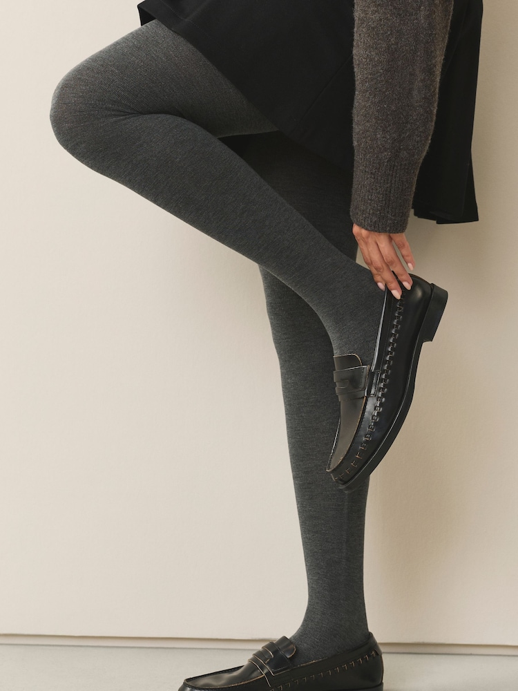 Grey Knitted Tights 2 Pack - Image 1 of 3