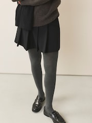 Grey Knitted Tights 2 Pack - Image 2 of 3