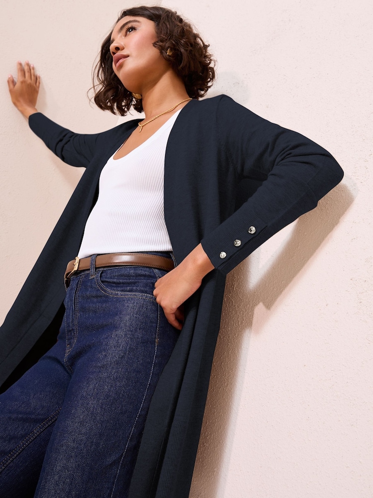 Buy Friends Like These Navy Longline Cardigan from Next Egypt