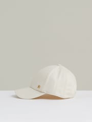 Reiss Cream Fiona Wool Blend Flannel Baseball Cap - Image 2 of 4